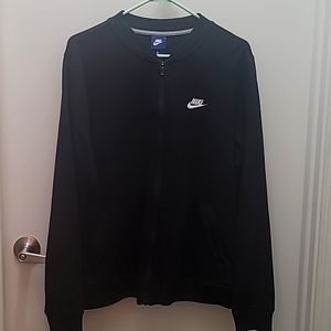 NIKE black full zip sweatshirt with Pockets Size XL
